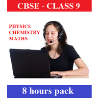 Online Skype Classes (8 Hours pack) in Physics, Chemistry and Maths for Class 9 CBSE Students