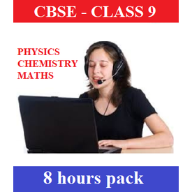 Online Skype Classes (8 Hours pack) in Physics, Chemistry and Maths for Class 9 CBSE Students