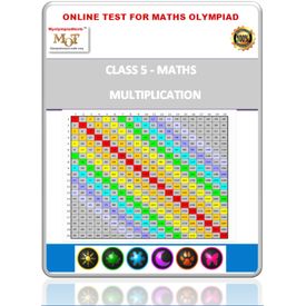 Class 5, Multiplication, Online test for Math Olympiad