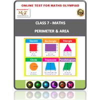 Class 7, Perimeter & area, Online test for Math Olympiad
