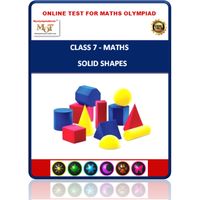 Class 7, Solid shapes, Online test for Math Olympiad