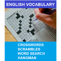 English Vocabulary Builder- Crosswords, Scrambles, Word Search