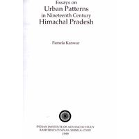 Essays on Urban patterns in ninteenth Century himachal pradesh