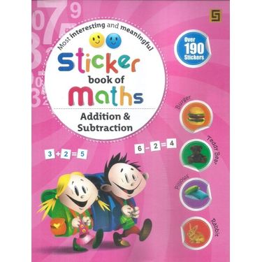 Sticker Book Of Maths Addition & Subtraction