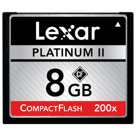 Lexar Platinum II 8gb CompactFlash (CF) Card