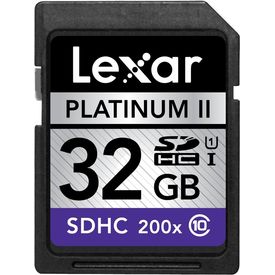 Lexar Platinum II 32GB SDHC/SDXC UHS-I card