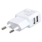 Universal 2 Port/Dual USB Power Adapter - 2.0 A TRAVEL/HOME Charger