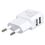 Universal 2 Port/Dual USB Power Adapter - 2.0 A TRAVEL/HOME Charger