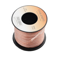CABLESETC PRO series 21AWG Pure Oxygen Free Stranded Copper Speaker Wire SWG 40/36 - 15 Meters