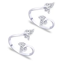 Upper Openable Double Leaf Toe Ring-TR234