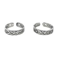 Rope Silver Casted Toe Ring-TR295