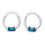 Hoops Silver Blue Earrings-ER013