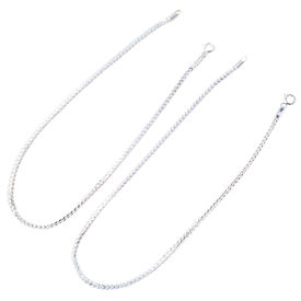 Ideal Plain Chain Silver Anklets-ANK005