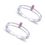 Pink Stone Silver Toe Ring- TR250