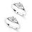 Flower Charm Silver Toe Ring-TR323