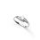 Lovely CZ Silver Finger Ring-FRL038