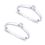 Glorious White Cz Silver Toe Ring-TR252