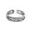Rope Silver Casted Toe Ring-TR295