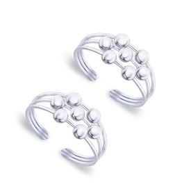 Ball Silver Toe Ring-TR186