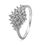 Classy White Zircon Silver Ring-FRL021