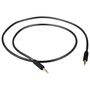 Surya 3.5mm AUX in Cord Auxiliary Audio Cable for Car[ 6 ft Nylon] 3.5 mm Male to Male 1/8 Stereo Wire w/Sheilded Connector Black