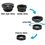 Photron New Updated Universal Clip-On 3 in 1 Mobile Cell Phone Camera Lens Kit, 180 Degree Fisheye Lens+ 0.67X Wide Angle+ 10X Macro Lens, With 2 Lens Clip Holders, Black