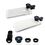 Photron New Updated Universal Clip-On 3 in 1 Mobile Cell Phone Camera Lens Kit, 180 Degree Fisheye Lens+ 0.67X Wide Angle+ 10X Macro Lens, With 2 Lens Clip Holders, Black