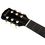 Juarez Acoustic Guitar, [ LEFT HANDED] 38 Inch Cutaway, 38CL/BK with Bag, Strings, Pick and Strap, Black