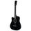 Juarez Acoustic Guitar, [ LEFT HANDED] 38 Inch Cutaway, 38CL/BK with Bag, Strings, Pick and Strap, Black
