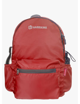 Harissons Red Polyester Backpack