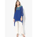 Global Desi Embroidered Polyester Tunic,  blue, xxl