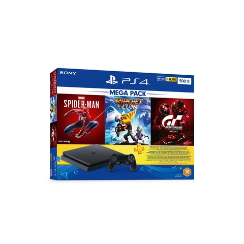 Sony PS4 500GB Console with 3 Games+ 3 Months Live Subscription