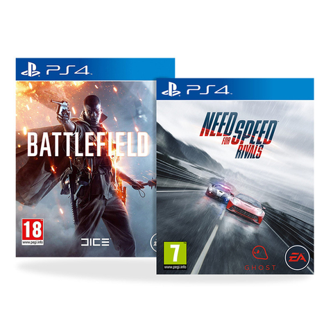 Battlefield 1 with Need for Speed Rivals for PS4