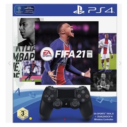 Sony PlayStation FIFA21 for PS4 with Dualshock 4 Wireless Controller