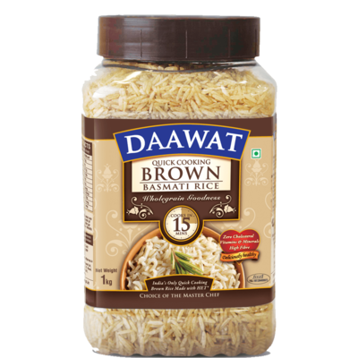 Daawat Basmati Rice– Brown, 1kg