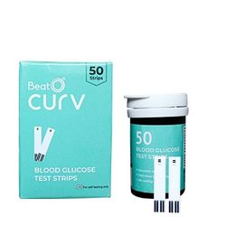 BeatO CURV - Blood Glucose Test Strips, 50 strips
