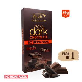 70% Dark Belgian Chocolate with Stevia 96 gms (Sugar Free Dark Chocolate)