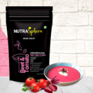 NutraSphere Beet and Tomato Antioxidant High Protein Soup Mix Powder, pack of 10