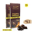 Sugarless Chocolate with Organic Jaggery 40 gm, pack of 2