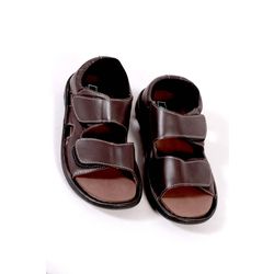 DIS - Diabetic Footwear - Men - Sandals Pure Leather - D22, 7, brown