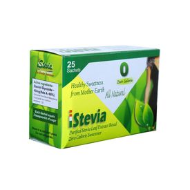 iStevia Zero Calorie Natural Sweetener - 100 Stevia Sachets (200 Servings) - Sugarfree
