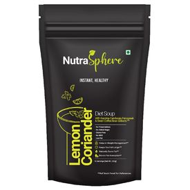 Instant Lemon Coriander Diet Soup Mix for Weight Loss (With Natural Active Ingredients) -NutraSphere -, 200 gms - 10 sachets