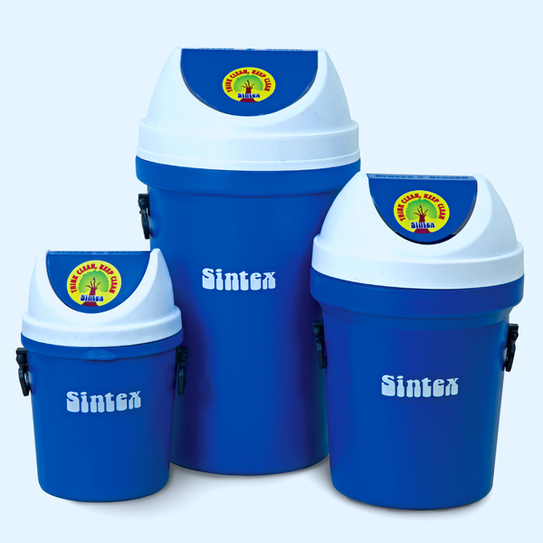 Vertical waste bins with flap lids, green , 80 liters