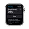Apple Watch Series 6 GPS+ Cellular, 44mm Silver Stainless Steel Case with White Sport Band - Regular