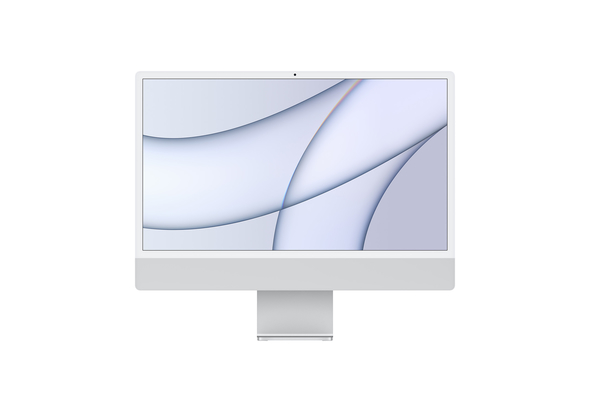 Apple iMac M1 chip with 8-Core CPU and 7-Core GPU 8GB, 256GB 24  Desktop Arabic and English, Silver