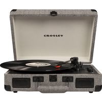Crosley CR8005D-HB4 Cruiser Deluxe Turntable with Speaker, Herringbone - CH