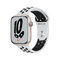 Apple Watch Nike Series 7 Starlight Aluminium Case with Pure Platinum/Black Nike Sport Band, GPS and Cellular, 45mm