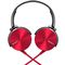 Sony Extra Bass (XB) MDRXB450AP Headphones, Red