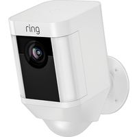 Ring Spotlight Cam 1080p Outdoor Wi-Fi Camera with Night Vision, White