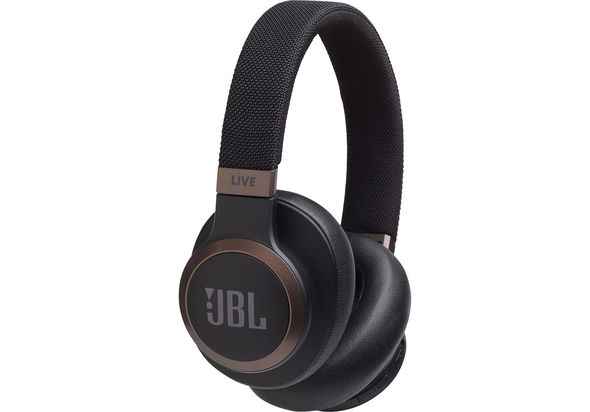 JBL LIVE 650BTNC Wireless Over-Ear Noise-Canceling Headphones,  Black